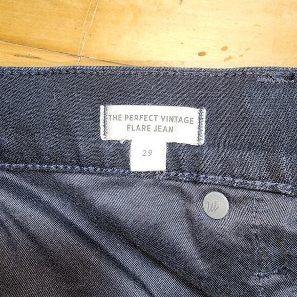 MADEWELL sz 29 Black The Perfect Vintage Flare Jean Sherborn Wash - Picture 7 of 9